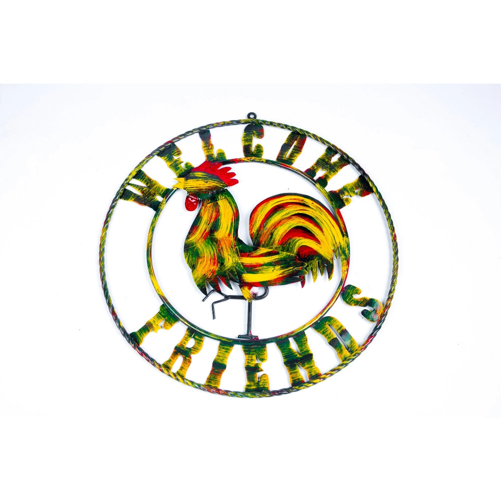 Painted Rooster Sign