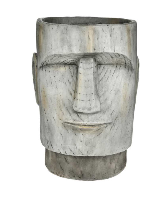 Stone Face Flower Pot